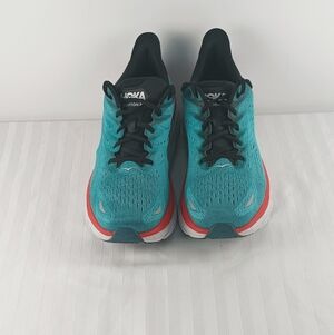 Hoka Teal and Black Running Shoes